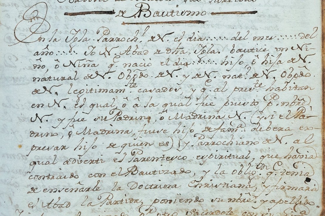Recorrido histórico a través de los registros de bautizados de&nbsp;Parderrubias